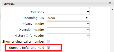 Wildix Refer and Hold Support Configuration
