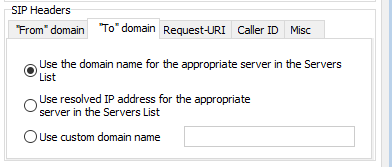 Zultys TO Domain Configuration
